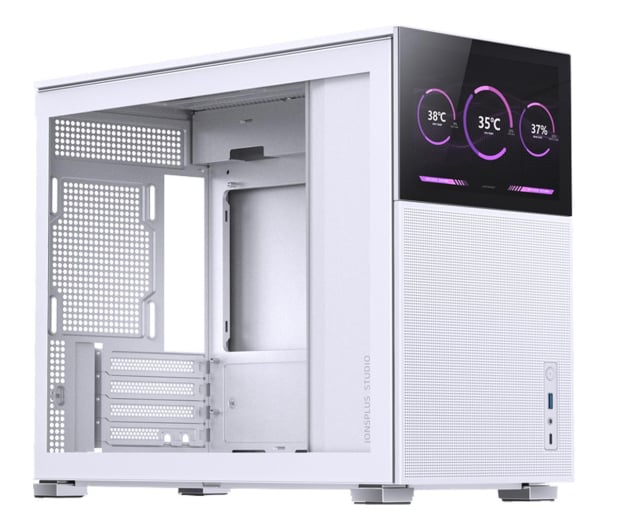 White Jonsbo D31 Mesh Screen micro-ATX case